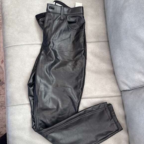 Abercrombie Vegan Leather Pants - Picture 3 of 3